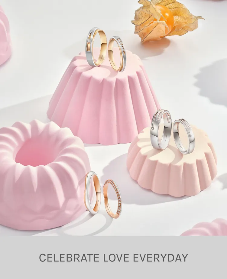 DeGem Malaysia's Infinity® NEST Wedding Band Collection