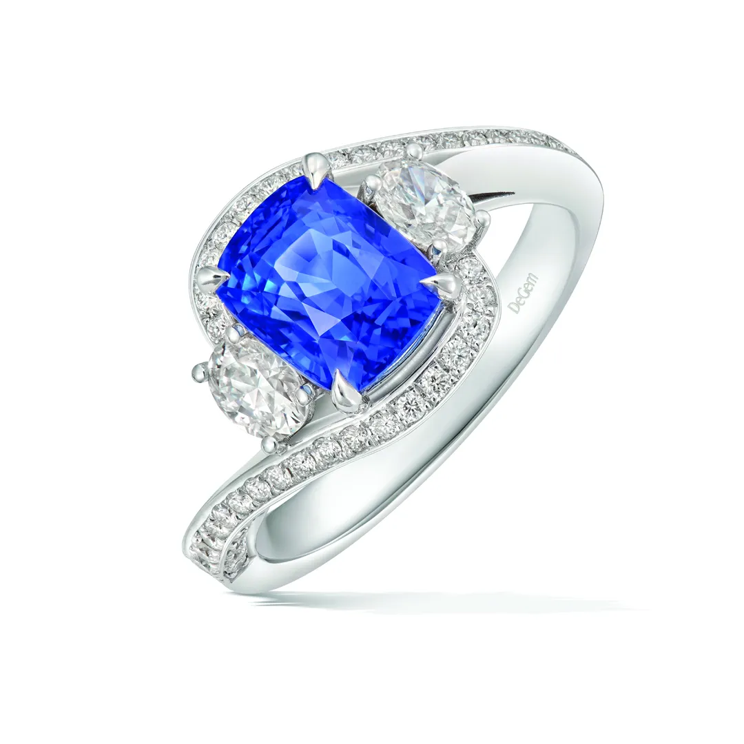 DeGem Sapphire Engagement Ring