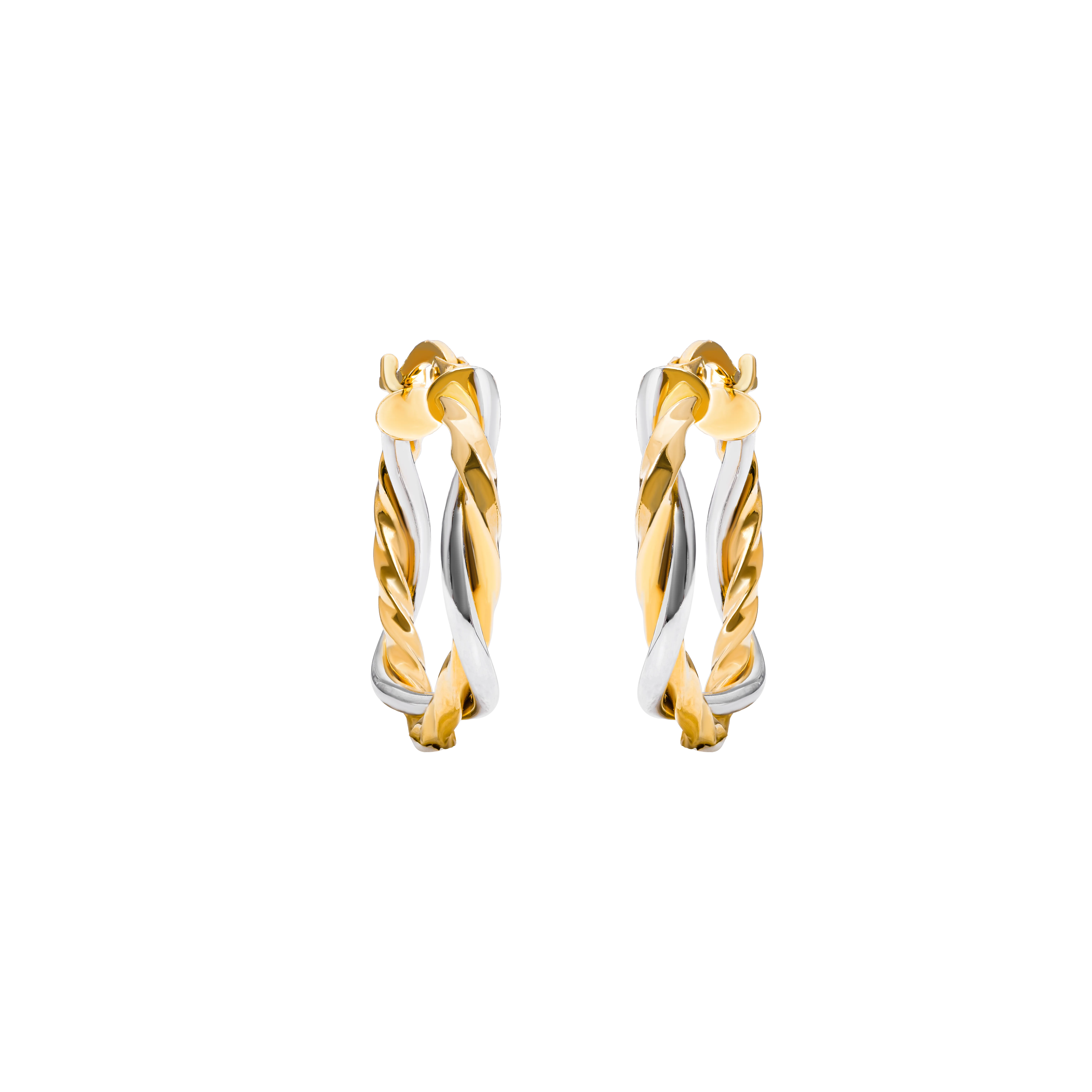 Aurea Gold Hoop Earring in 916 Yellow Gold - DeGem Malaysia
