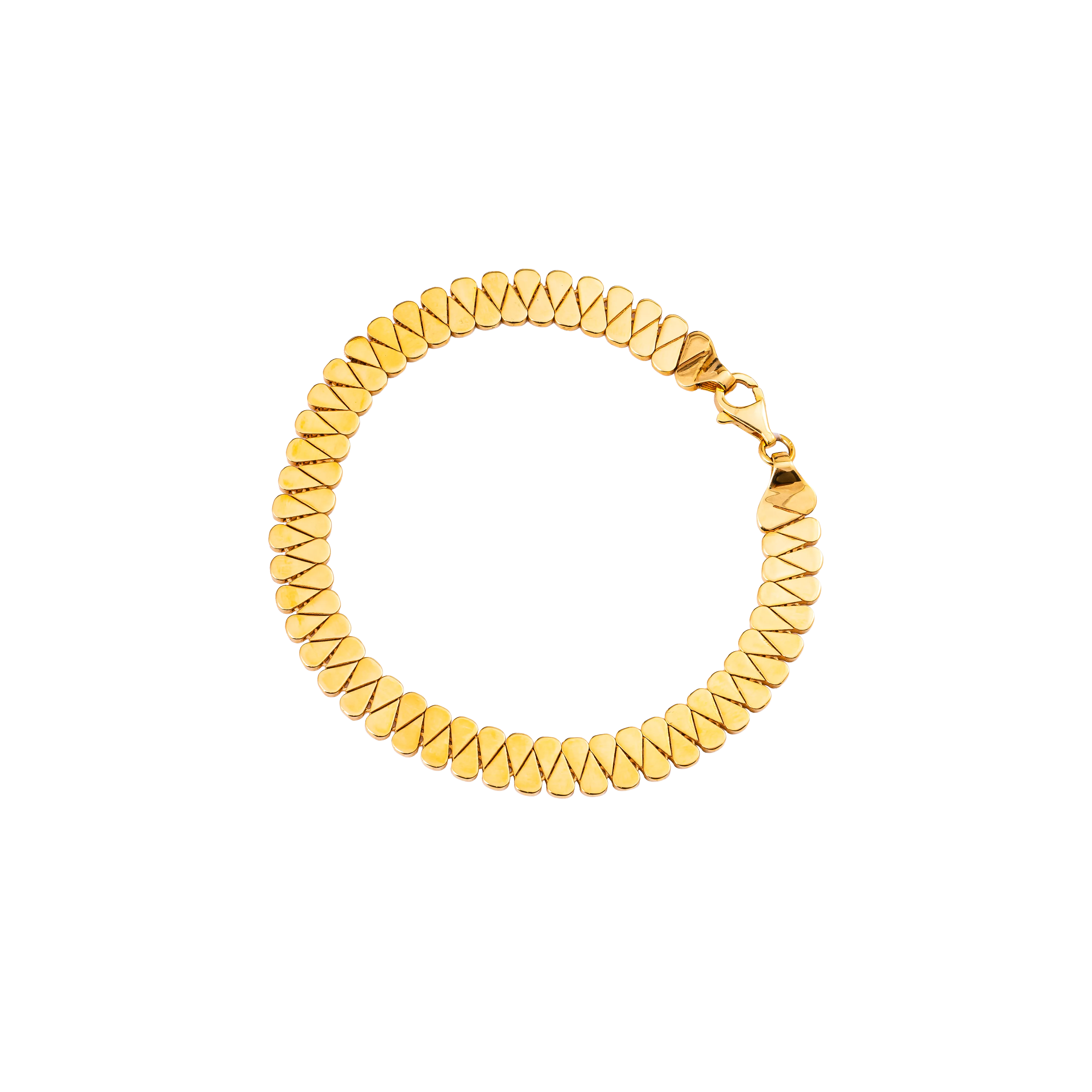 Aurea Gold Bracelet in 916 Yellow Gold - DeGem Malaysia