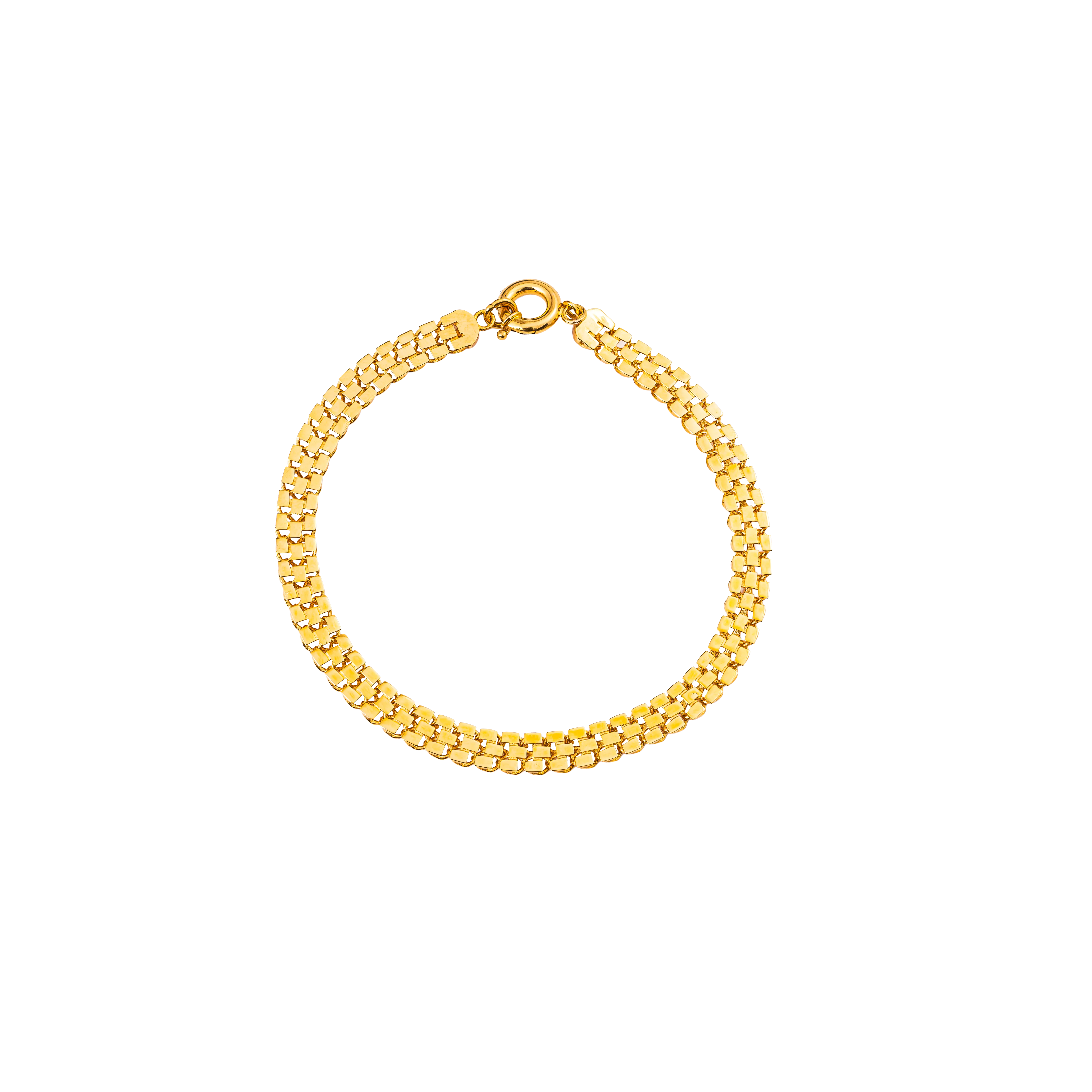 Aurea Gold Bracelet in 916 Yellow Gold - DeGem Malaysia