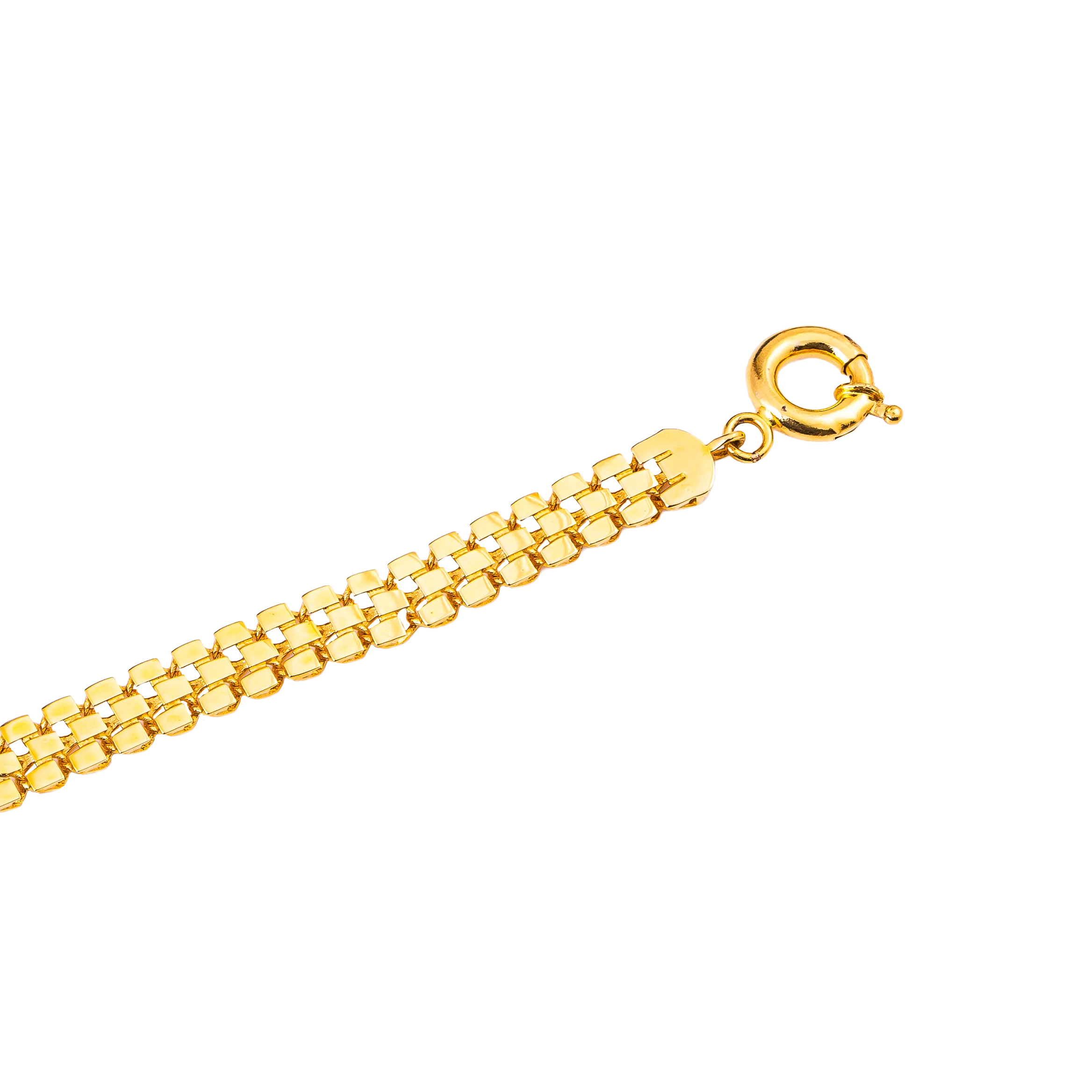 Aurea Gold Bracelet in 916 Yellow Gold - DeGem Malaysia