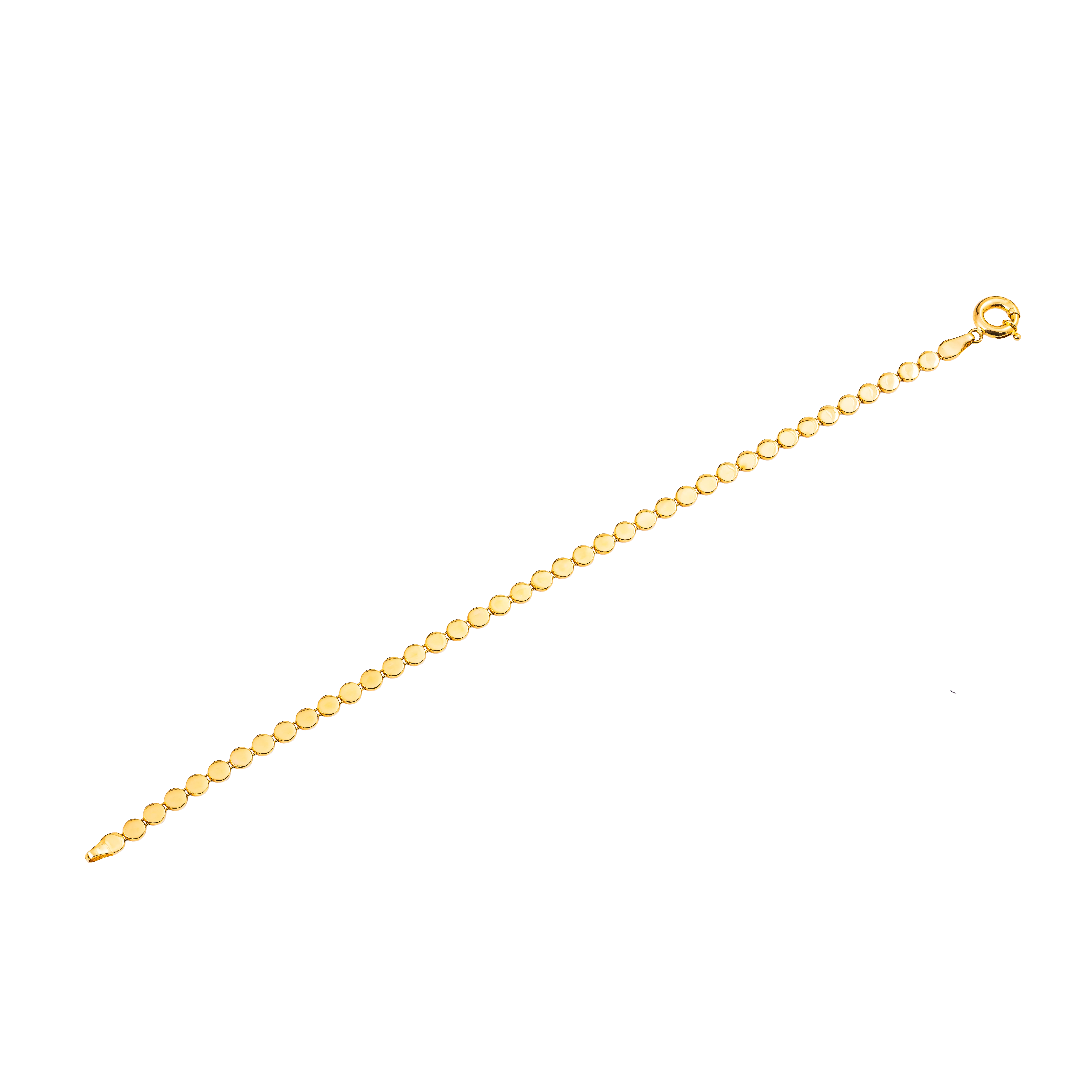 Aurea Gold Bracelet in 916 Yellow Gold - DeGem Malaysia