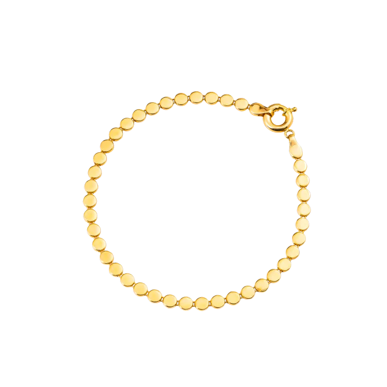 Aurea Gold Bracelet in 916 Yellow Gold - DeGem Malaysia