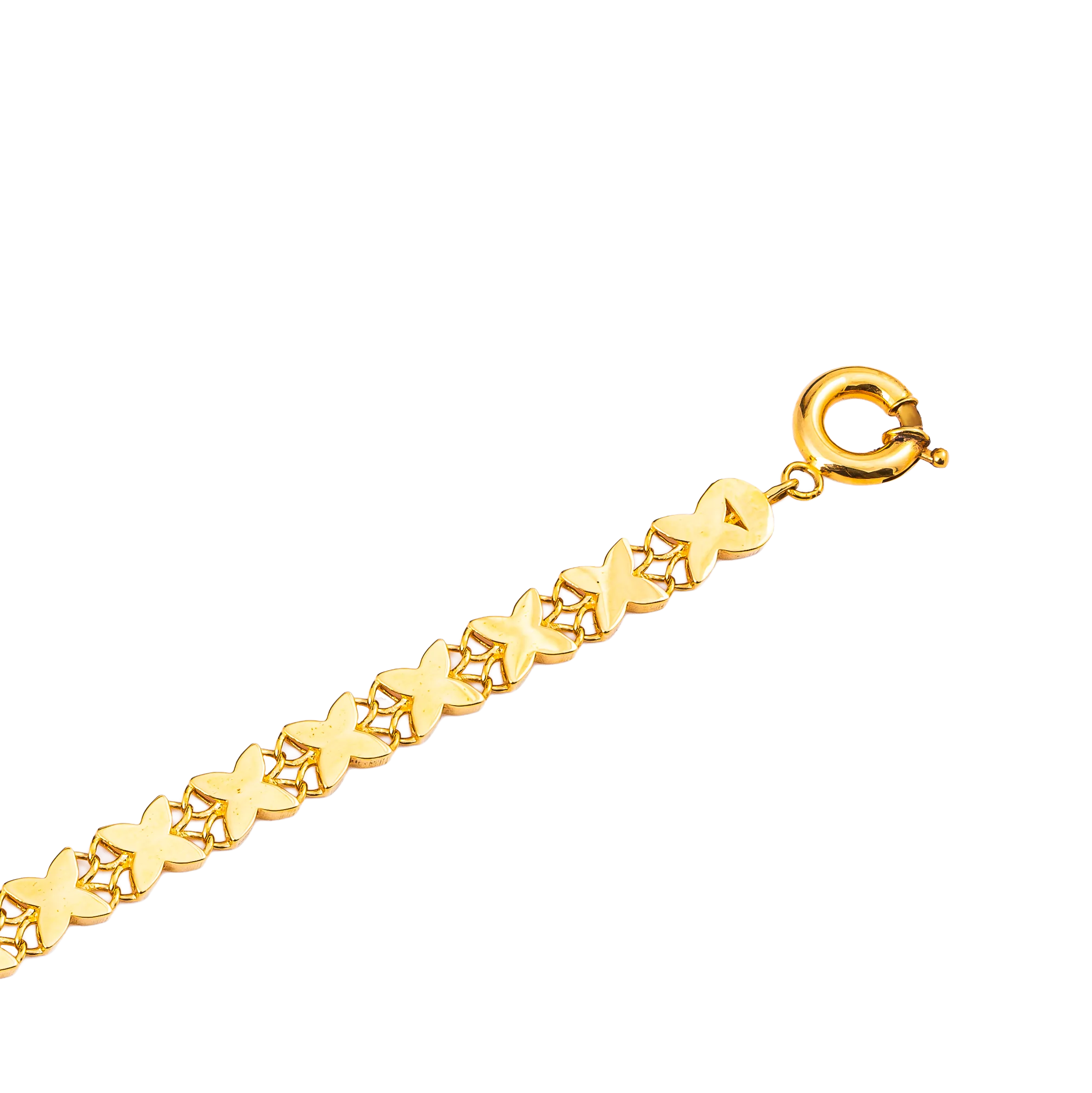 Aurea Gold Bracelet in 916 Yellow Gold - DeGem Malaysia