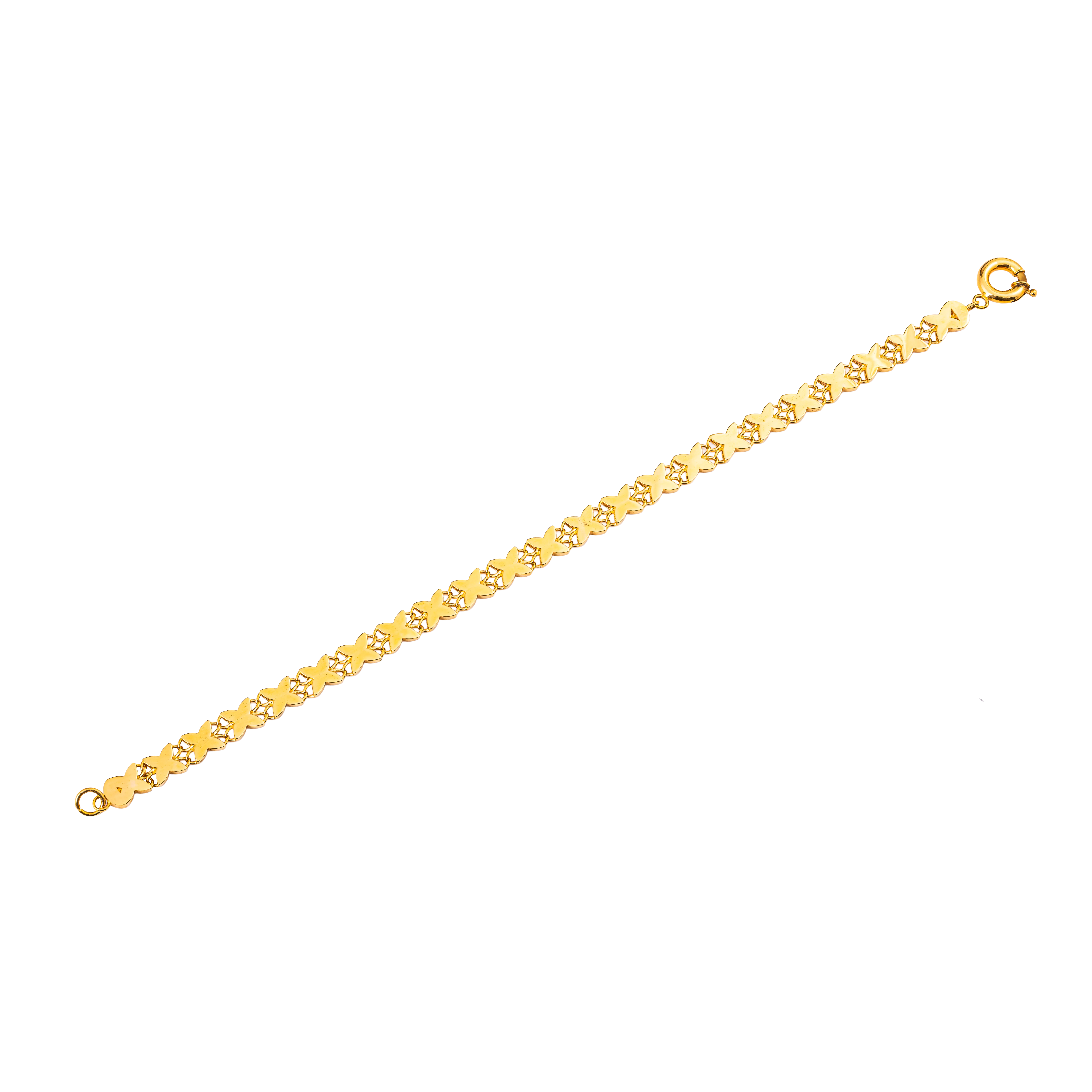 Aurea Gold Bracelet in 916 Yellow Gold - DeGem Malaysia