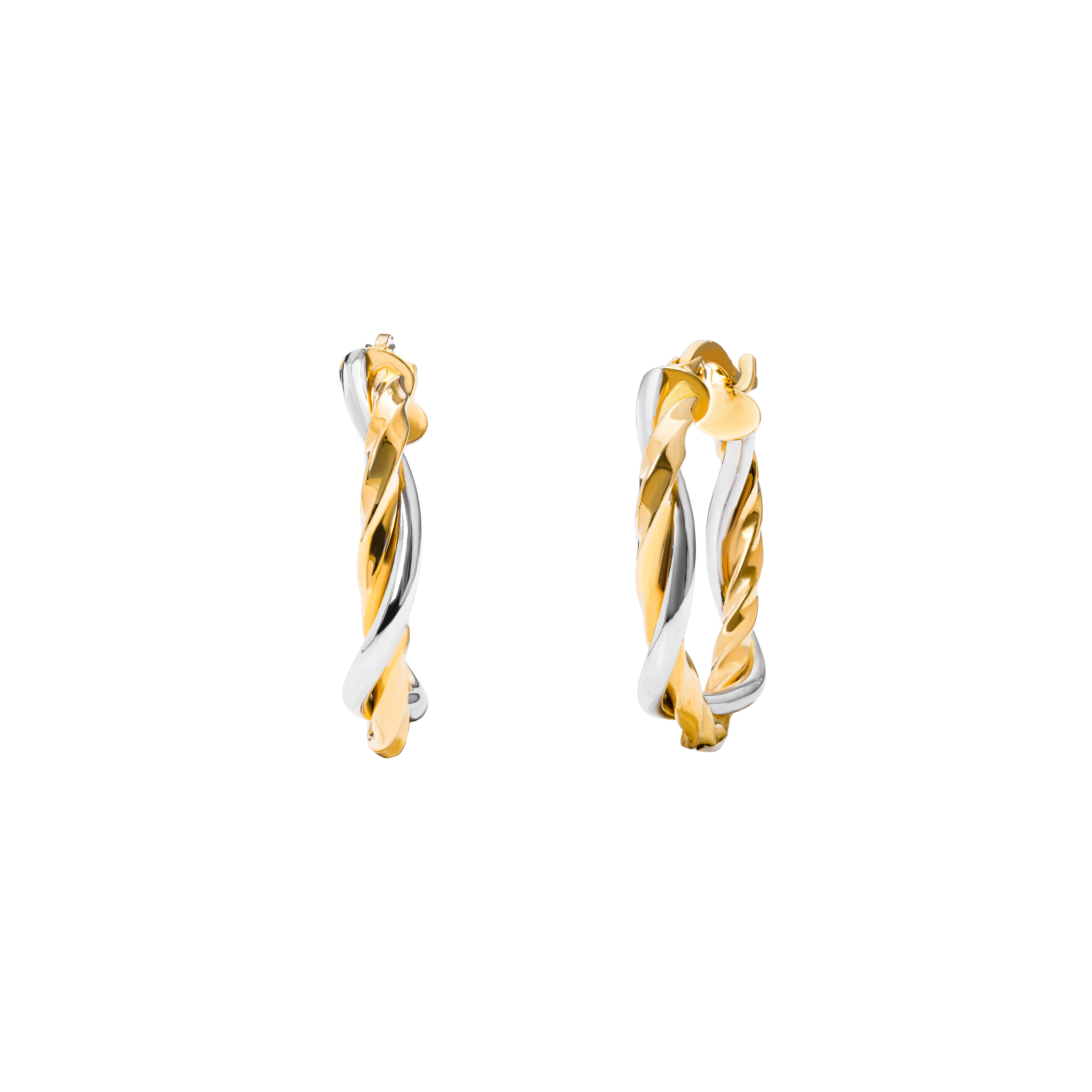 Aurea Gold Hoop Earring in 916 Yellow Gold - DeGem Malaysia