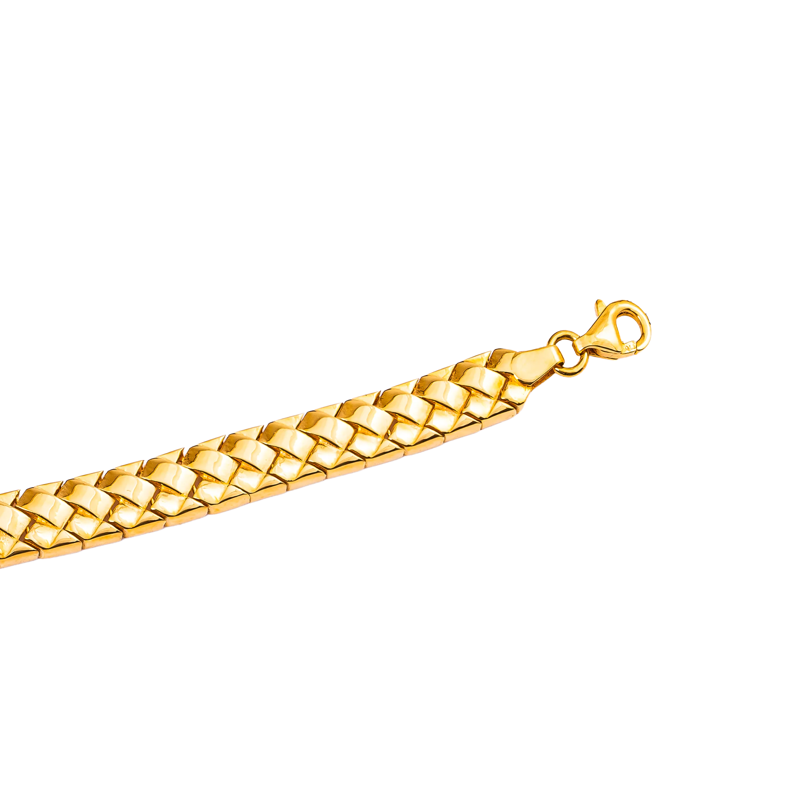 Aurea Gold Bracelet in 916 Yellow Gold - DeGem Malaysia