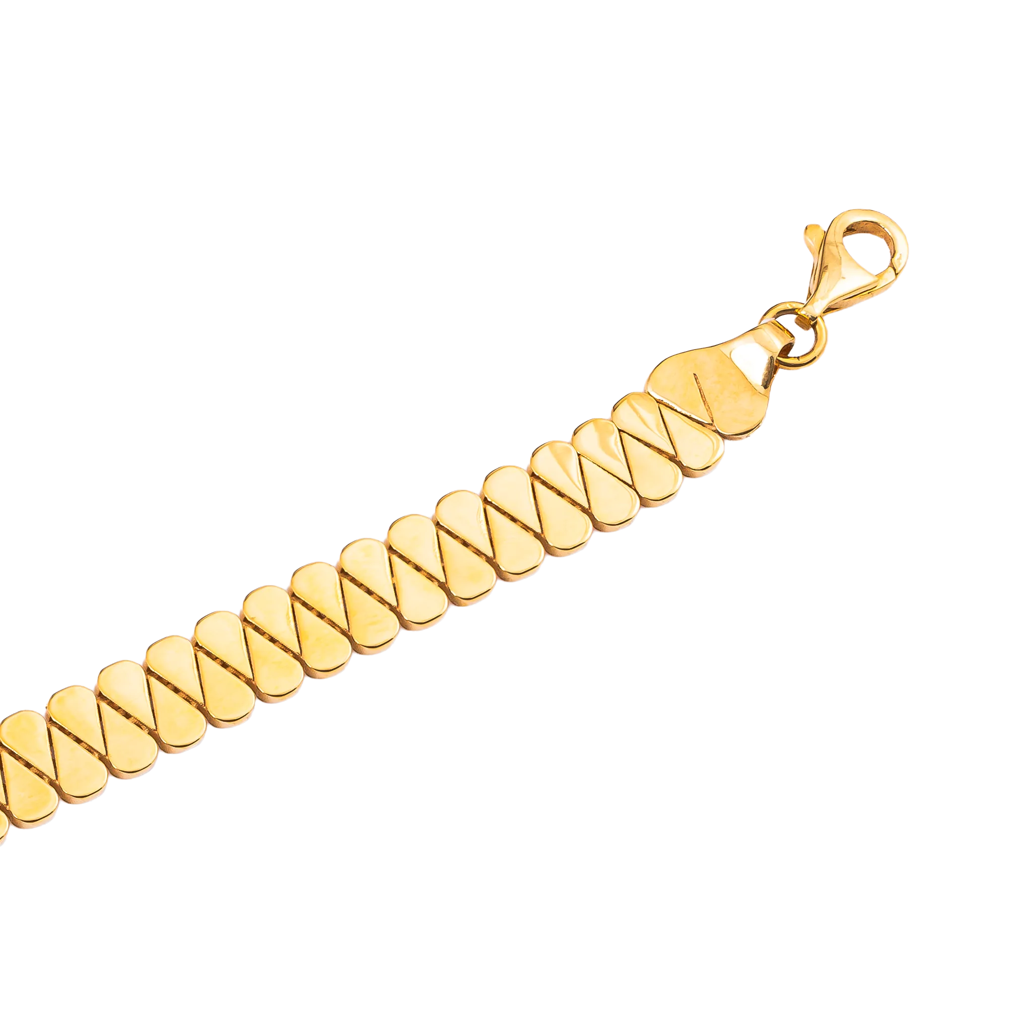 Aurea Gold Bracelet in 916 Yellow Gold - DeGem Malaysia