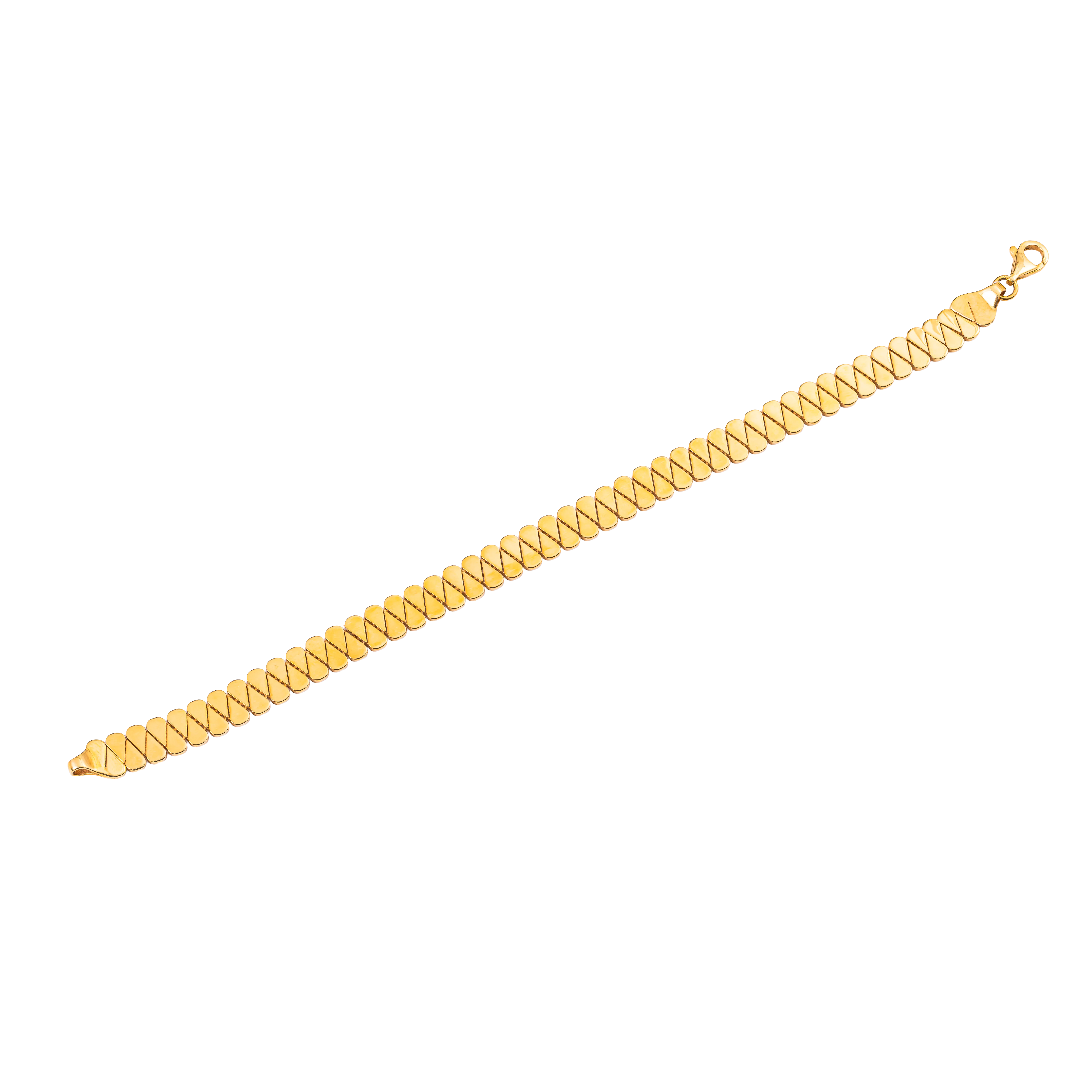 Aurea Gold Bracelet in 916 Yellow Gold - DeGem Malaysia