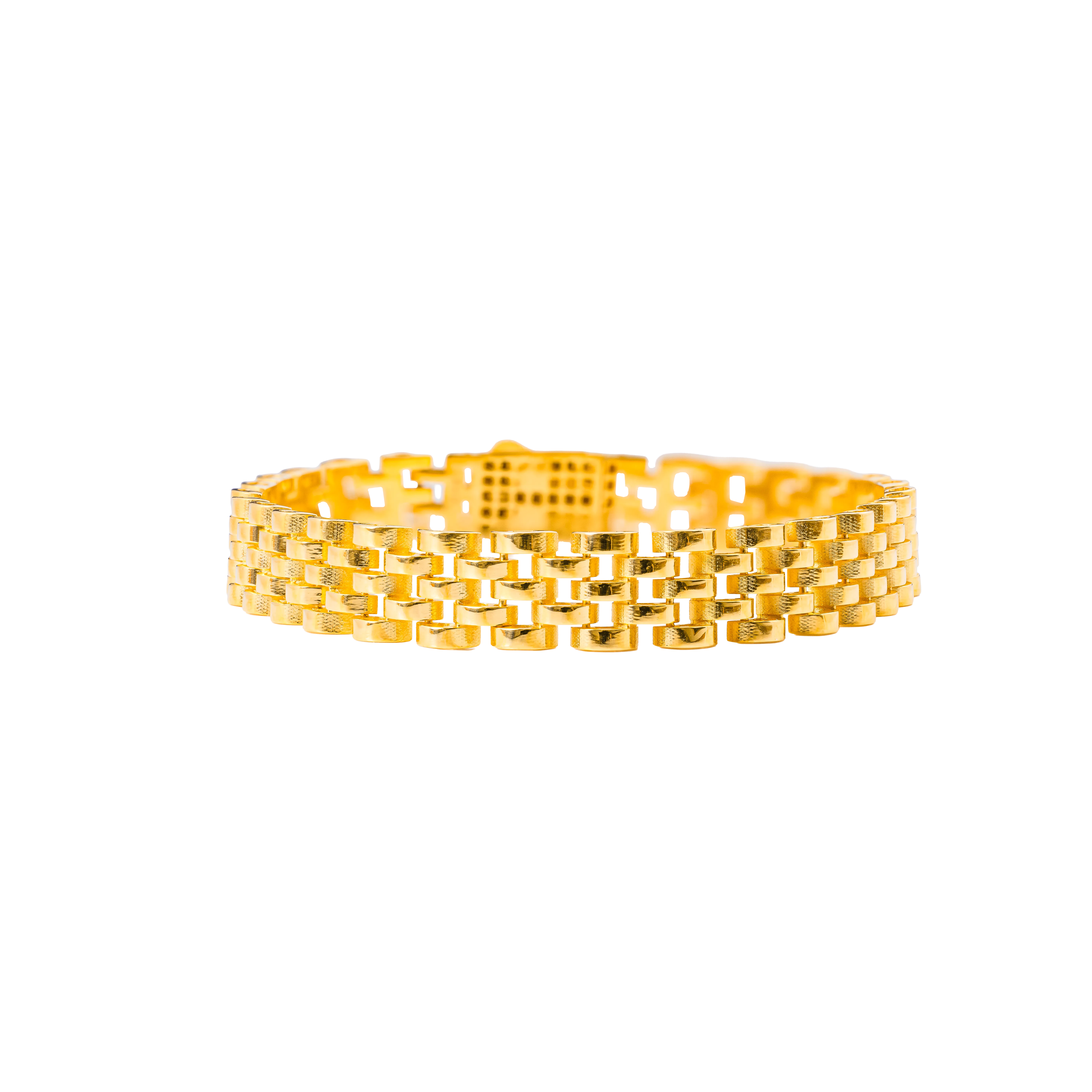 Aurea Gold Bracelet in 916 Yellow Gold - DeGem Malaysia
