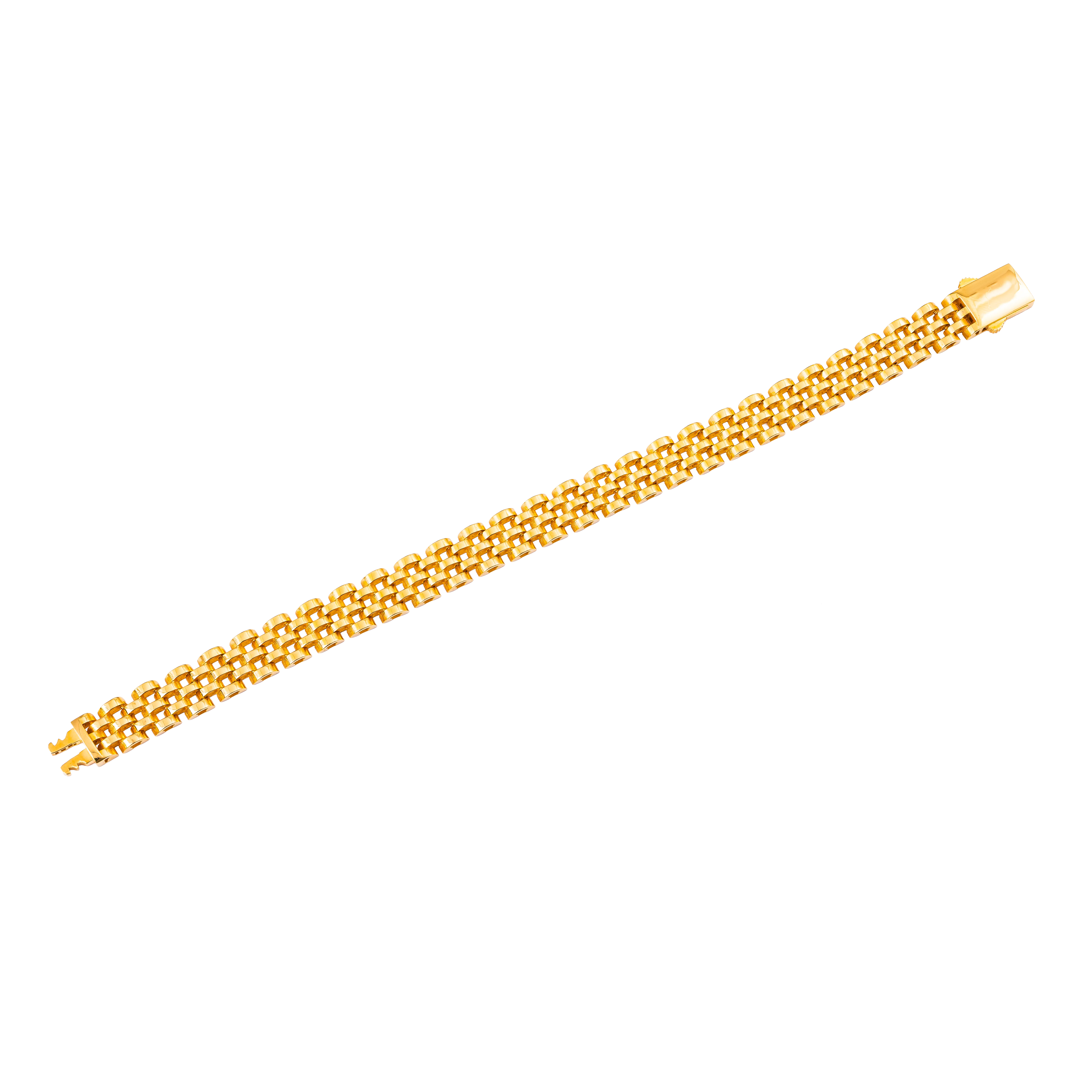 Aurea Gold Bracelet in 916 Yellow Gold - DeGem Malaysia