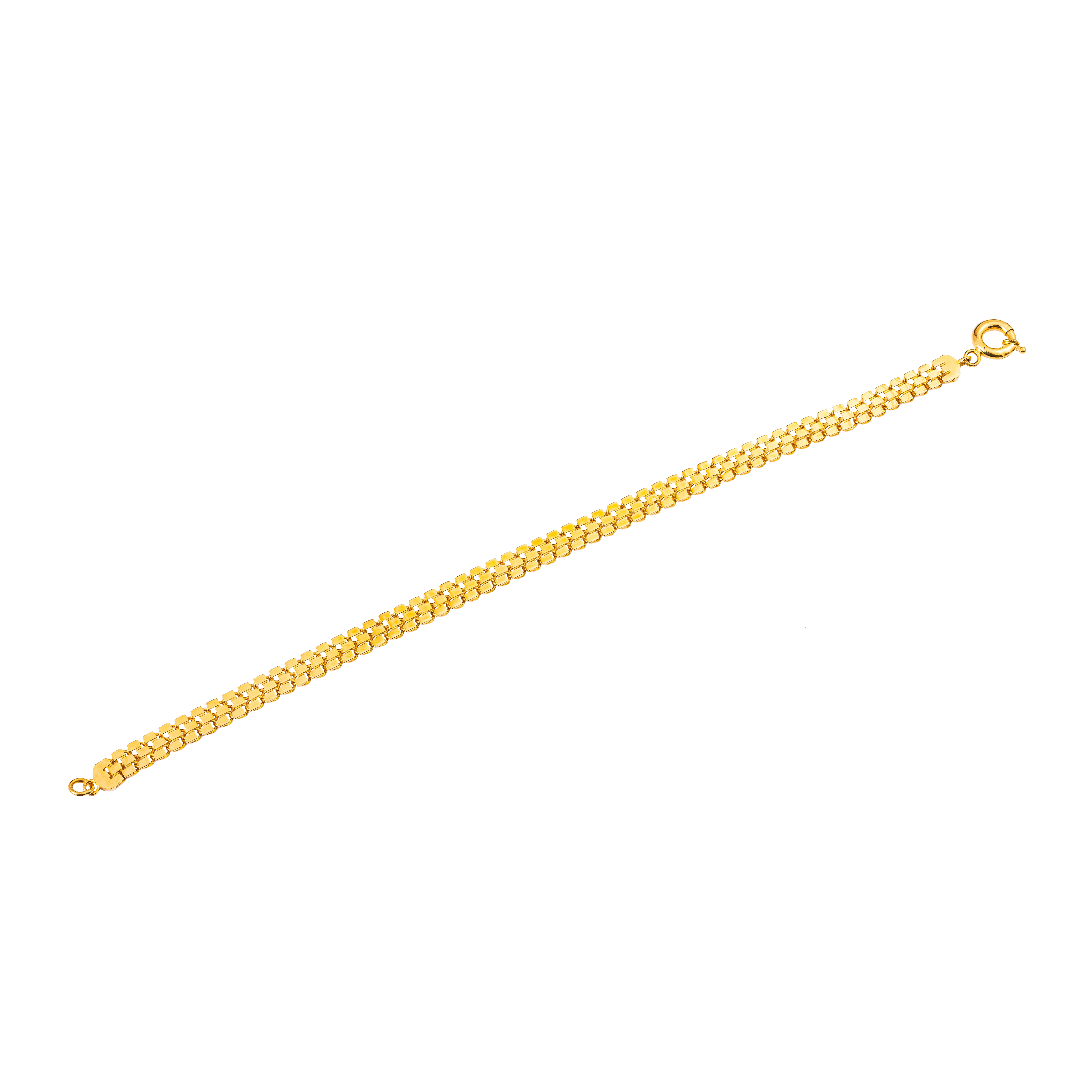 Aurea Gold Bracelet in 916 Yellow Gold - DeGem Malaysia