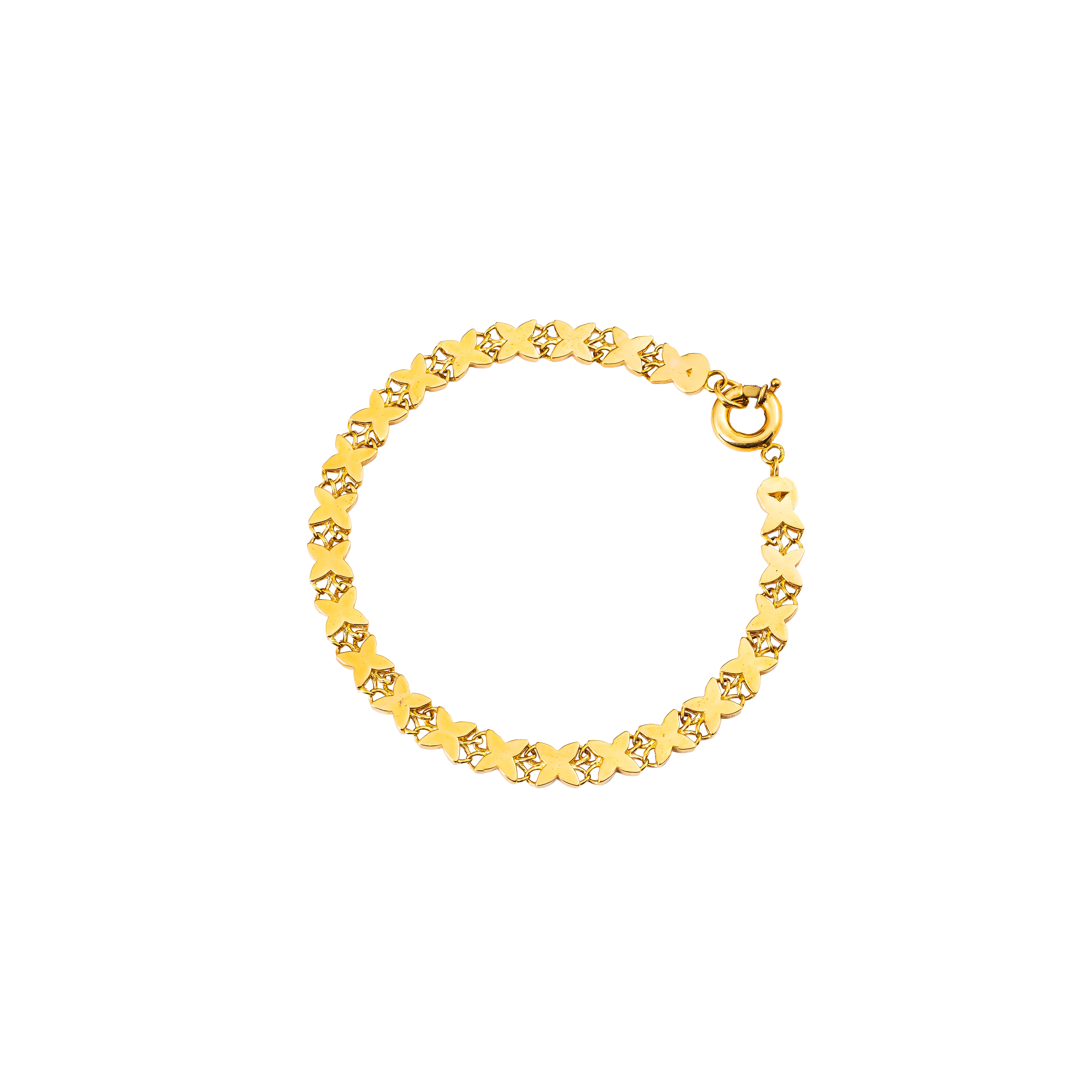 Aurea Gold Bracelet in 916 Yellow Gold - DeGem Malaysia