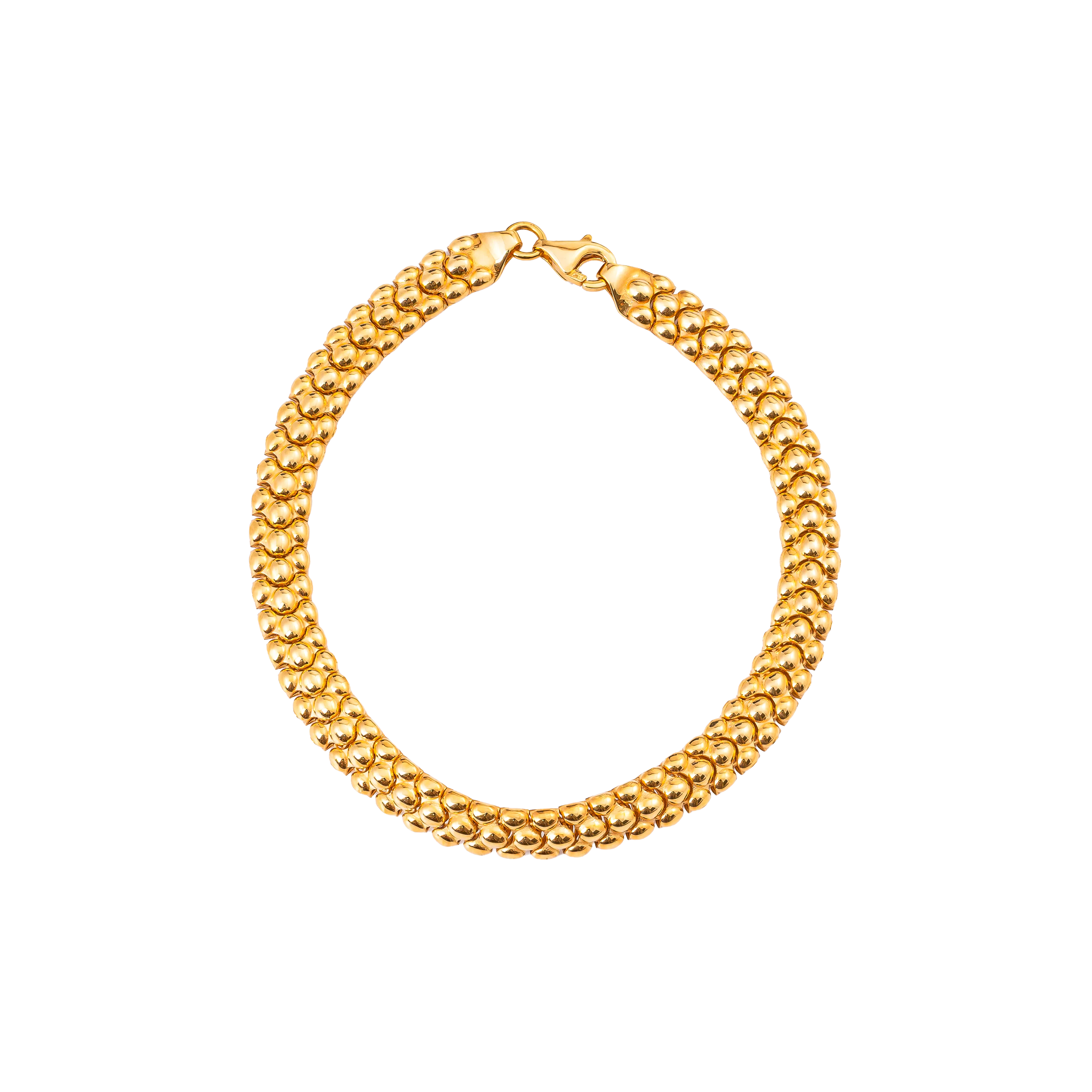 Aurea Gold Bracelet in 916 Yellow Gold - DeGem Malaysia