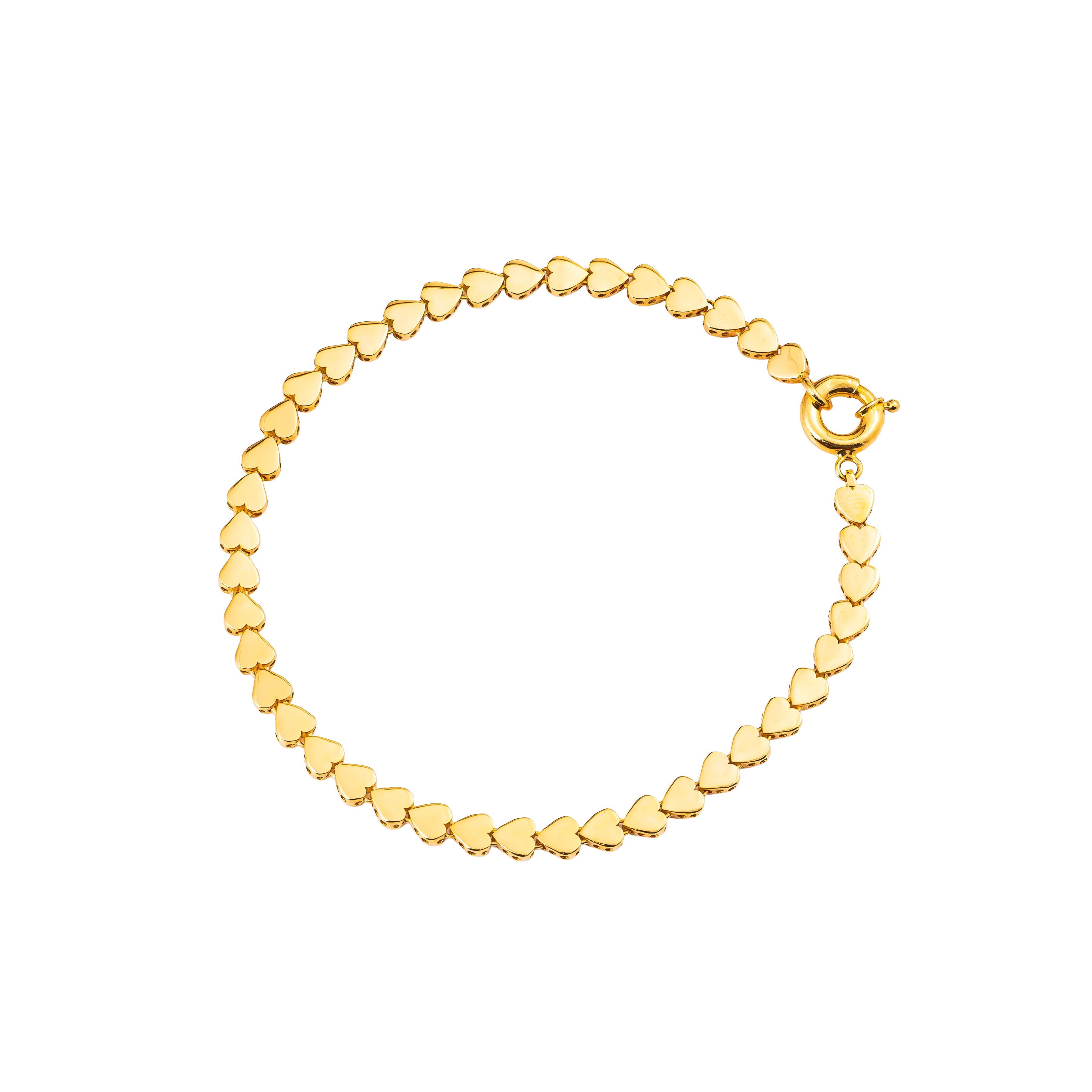 Aurea Gold Bracelet in 916 Yellow Gold - DeGem Malaysia