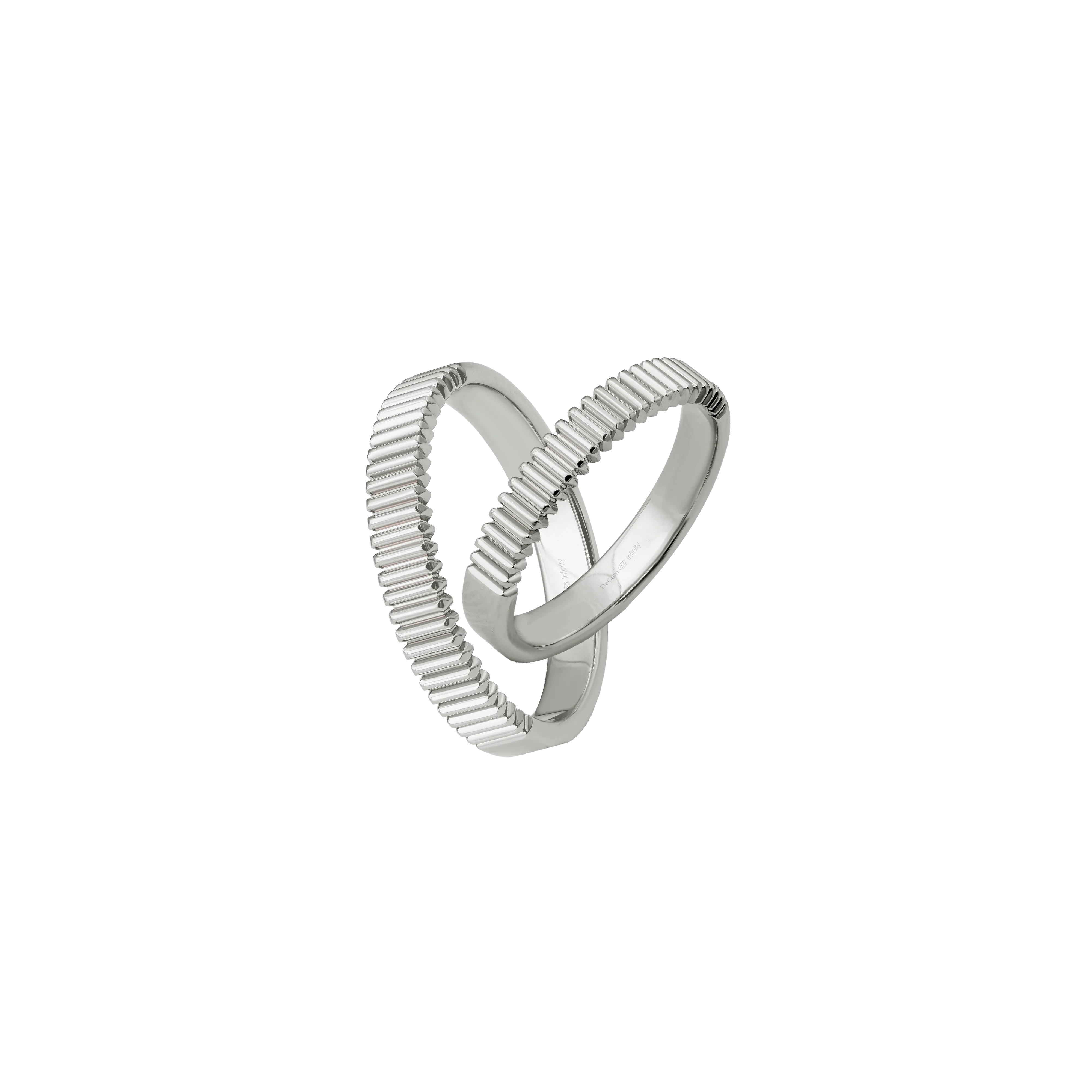 Infinity Harper Platinum Wedding Band - DeGem Malaysia