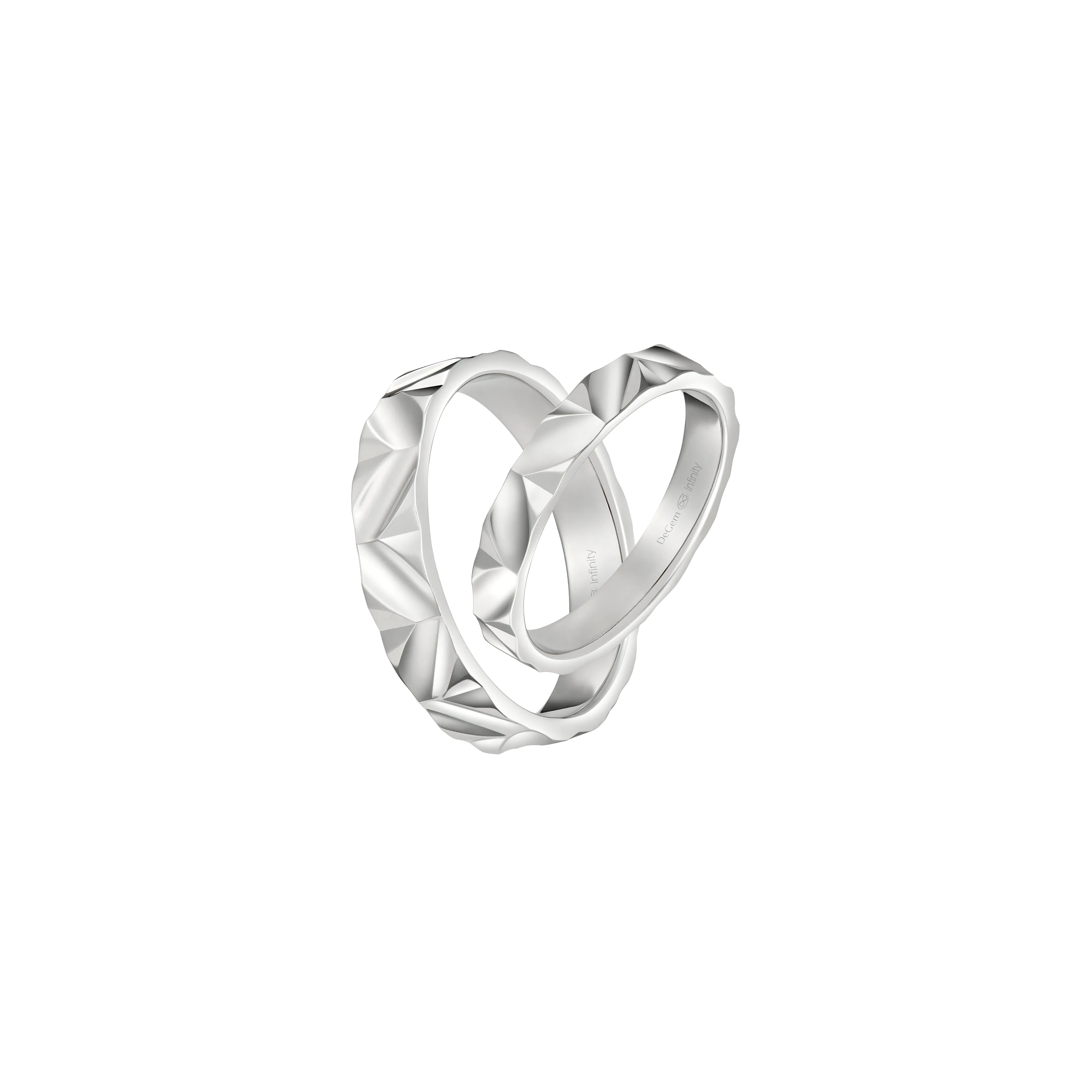 Infinity Celine Platinum Wedding Band - DeGem Malaysia