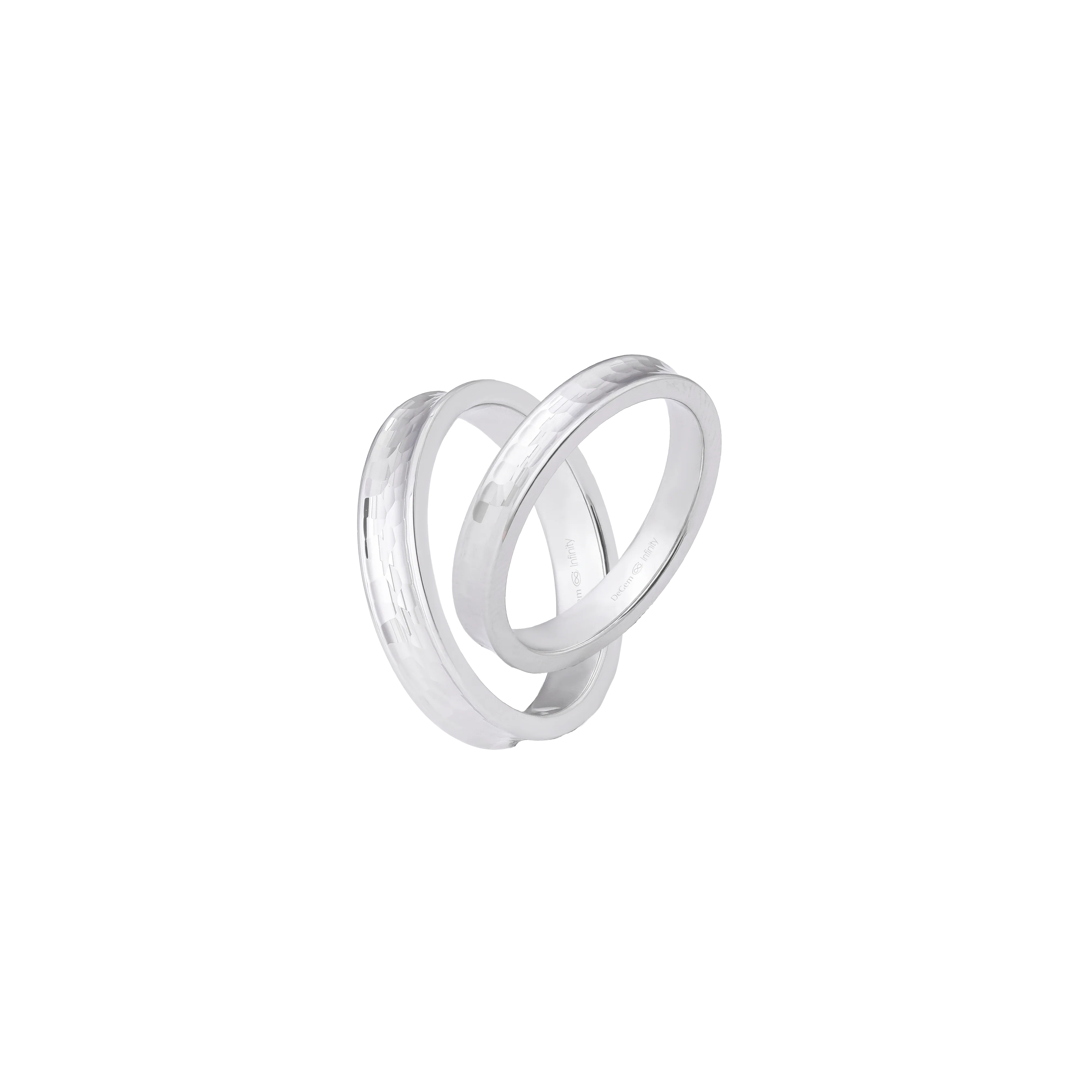 Infinity Mira Platinum Wedding Band - DeGem Malaysia