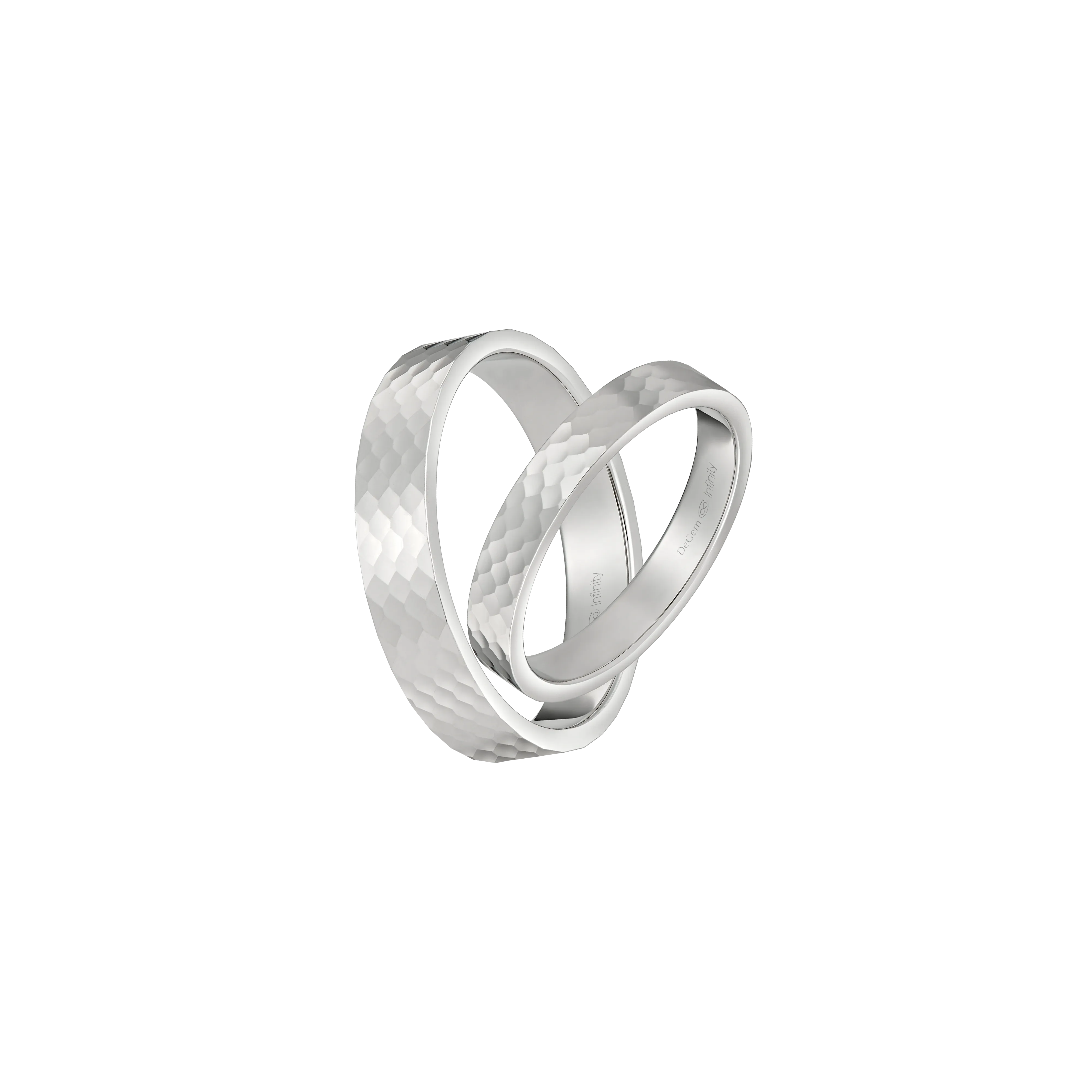 Infinity Rowan Platinum Wedding Band - DeGem Malaysia