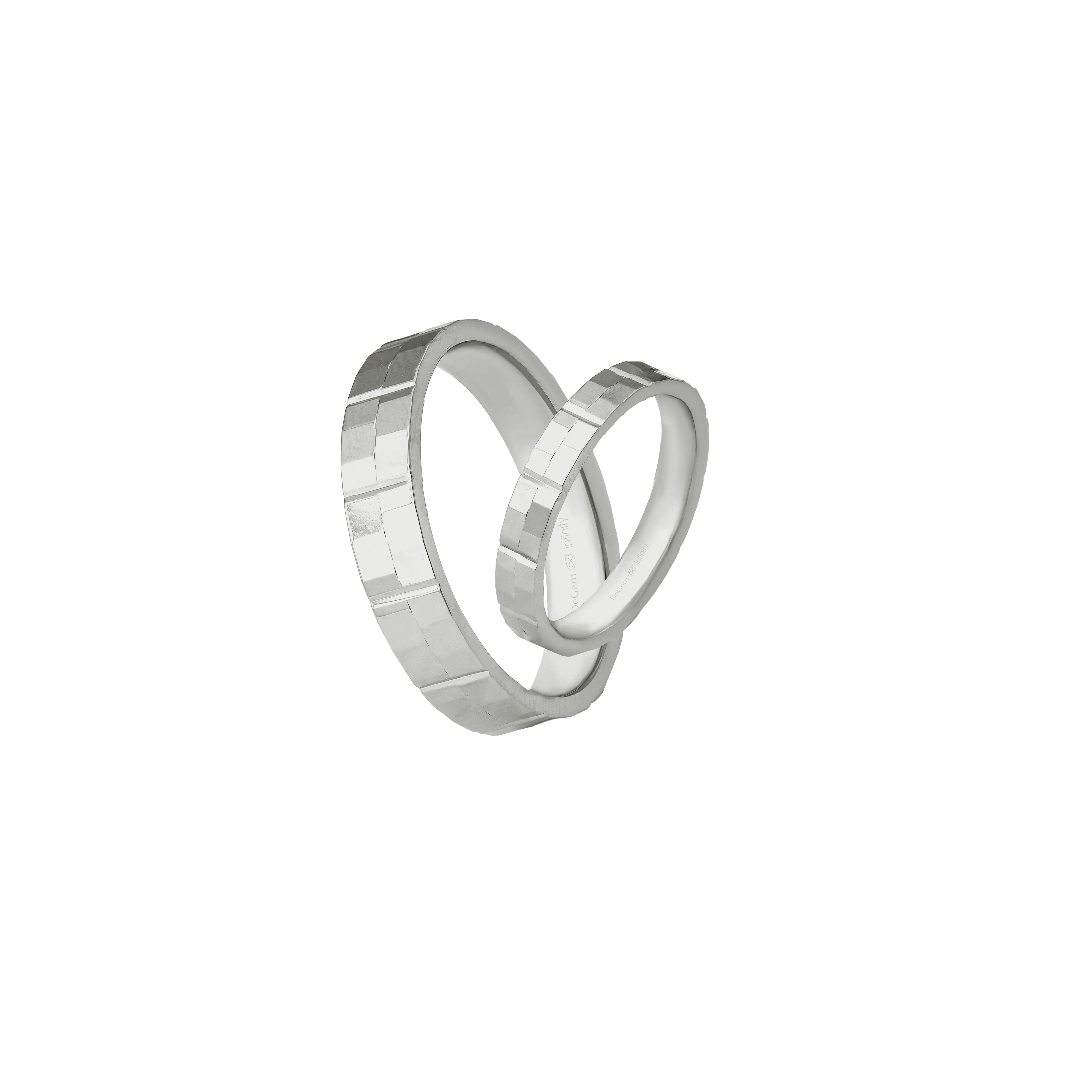 Infinity Bennett Platinum Wedding Band - DeGem Malaysia