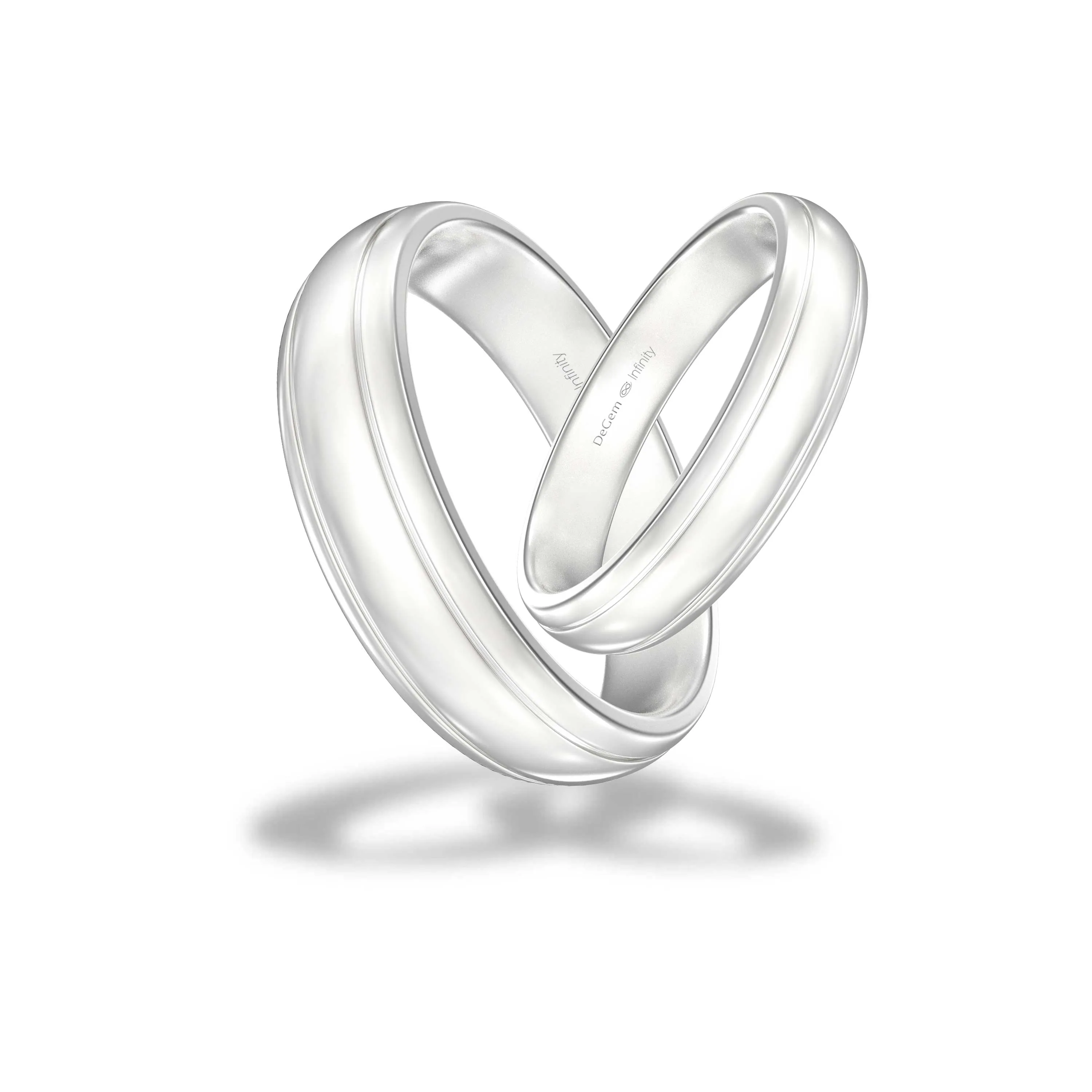 Infinity® Cherish Wedding Band available in 10K & 18K white gold/platinum