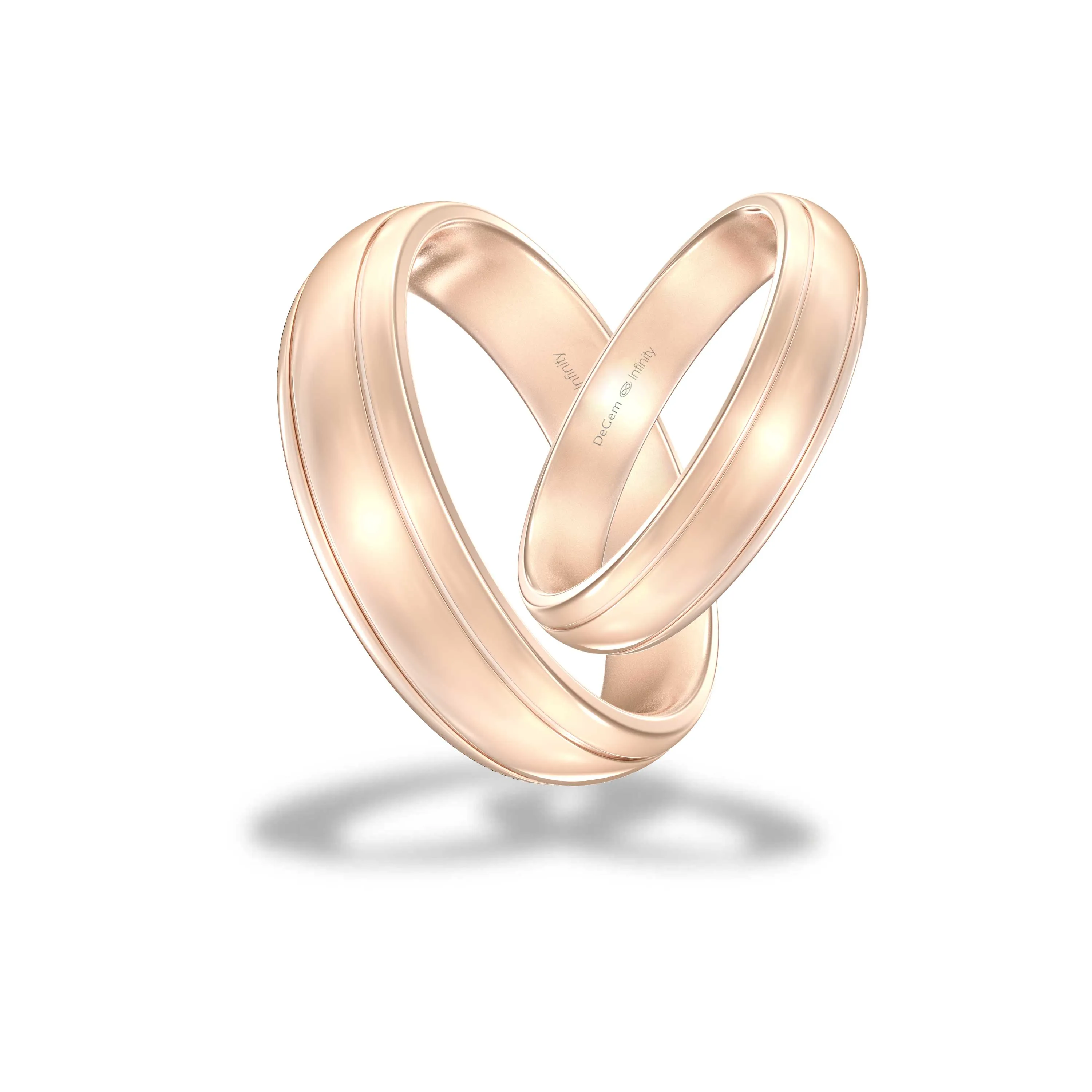 Infinity® Cherish Wedding Band available in 10K & 18K rose gold