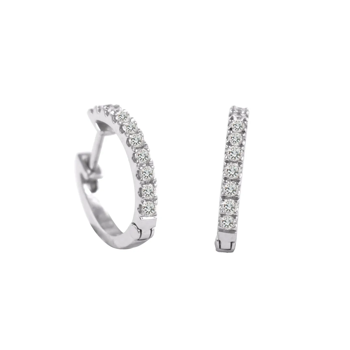 DeGem Ligne Diamond Rings In 18k White Gold With 20pcs Of Diamond - DeGem Malaysia