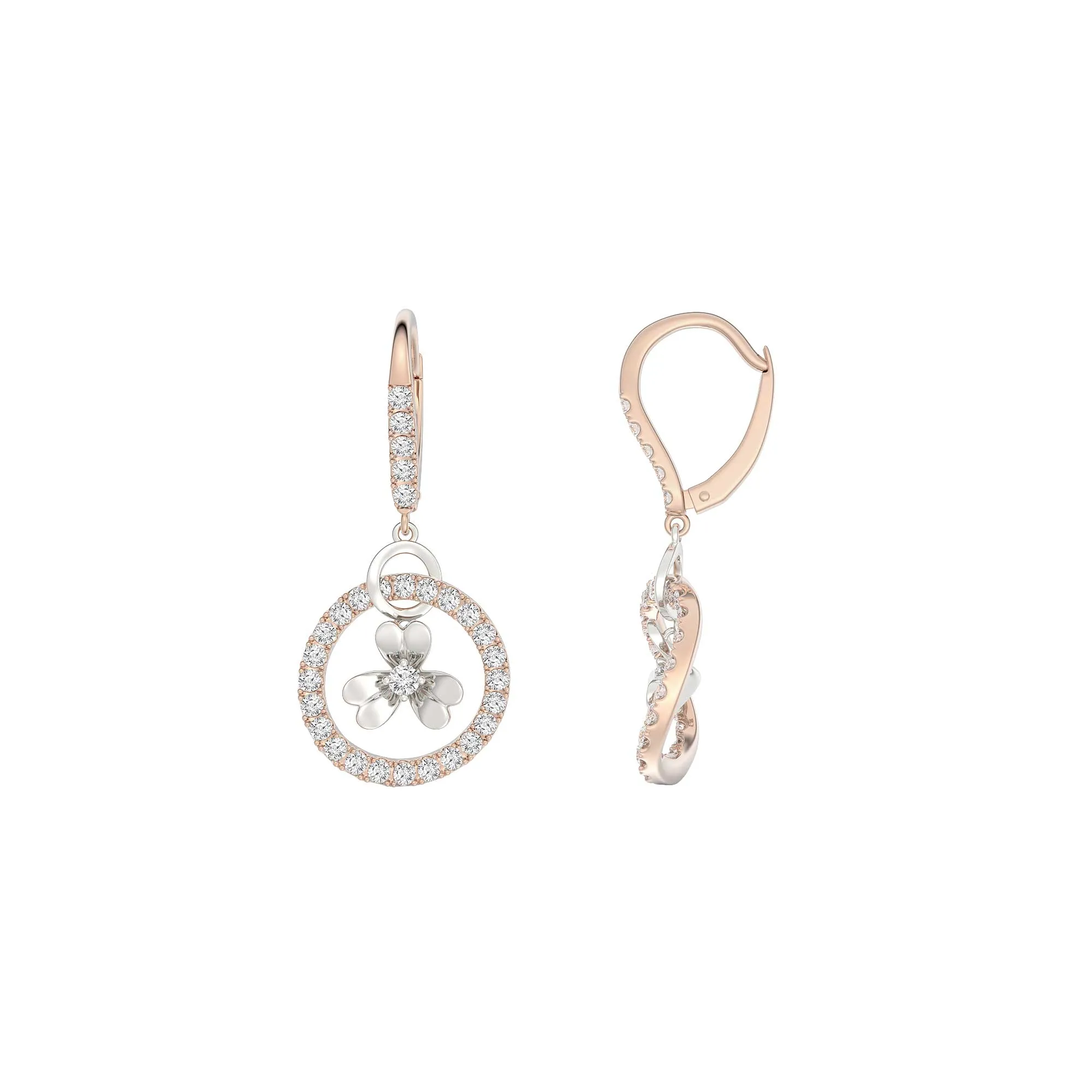 Soleluna Aglaia Love Clover Earrings Inspired by Aglaia - the Famous Greek Goddess of Beauty, Splendour and Glory - DeGem Malaysia
