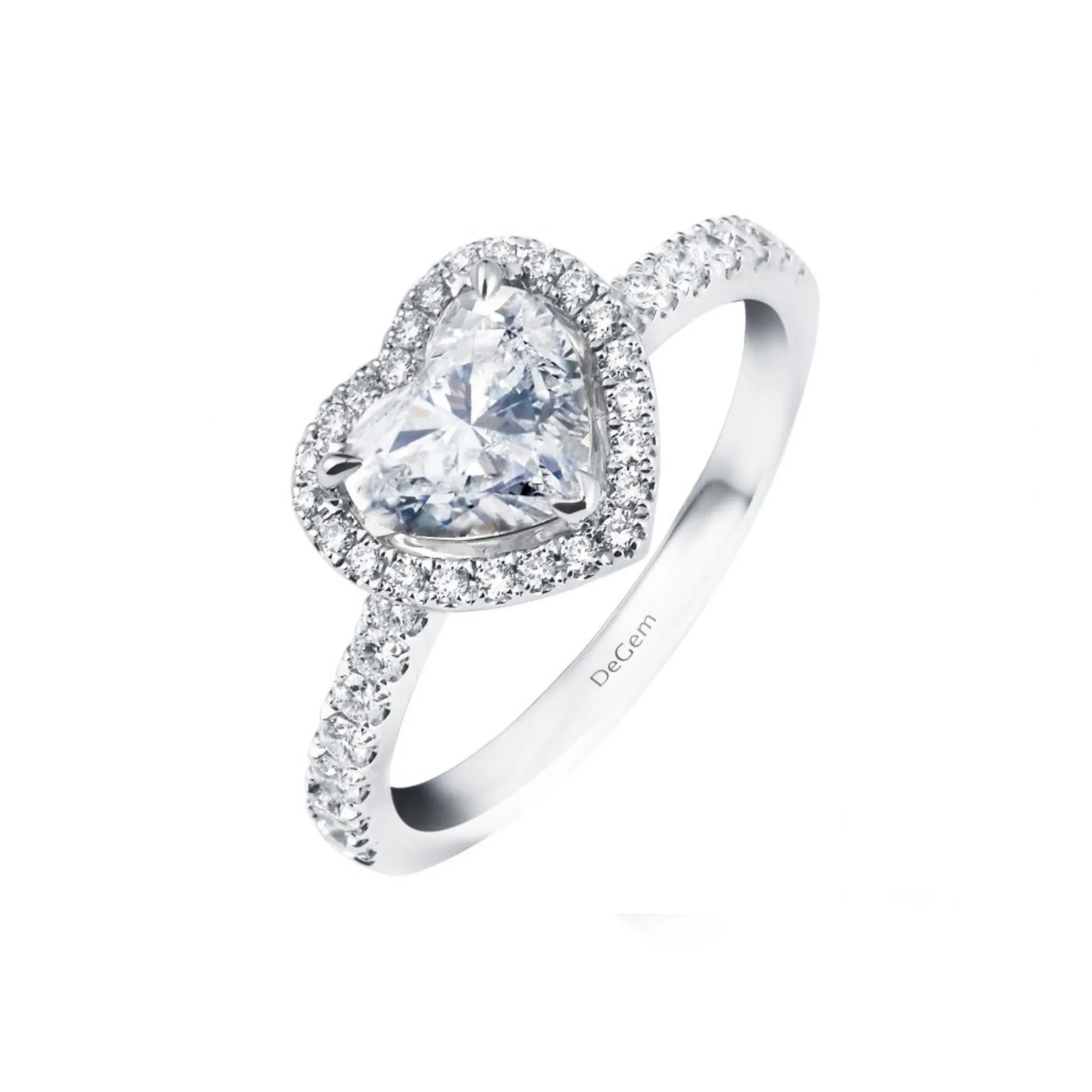 Forevermark Heart Shape Diamond Engagement Ring - DeGem Malaysia
