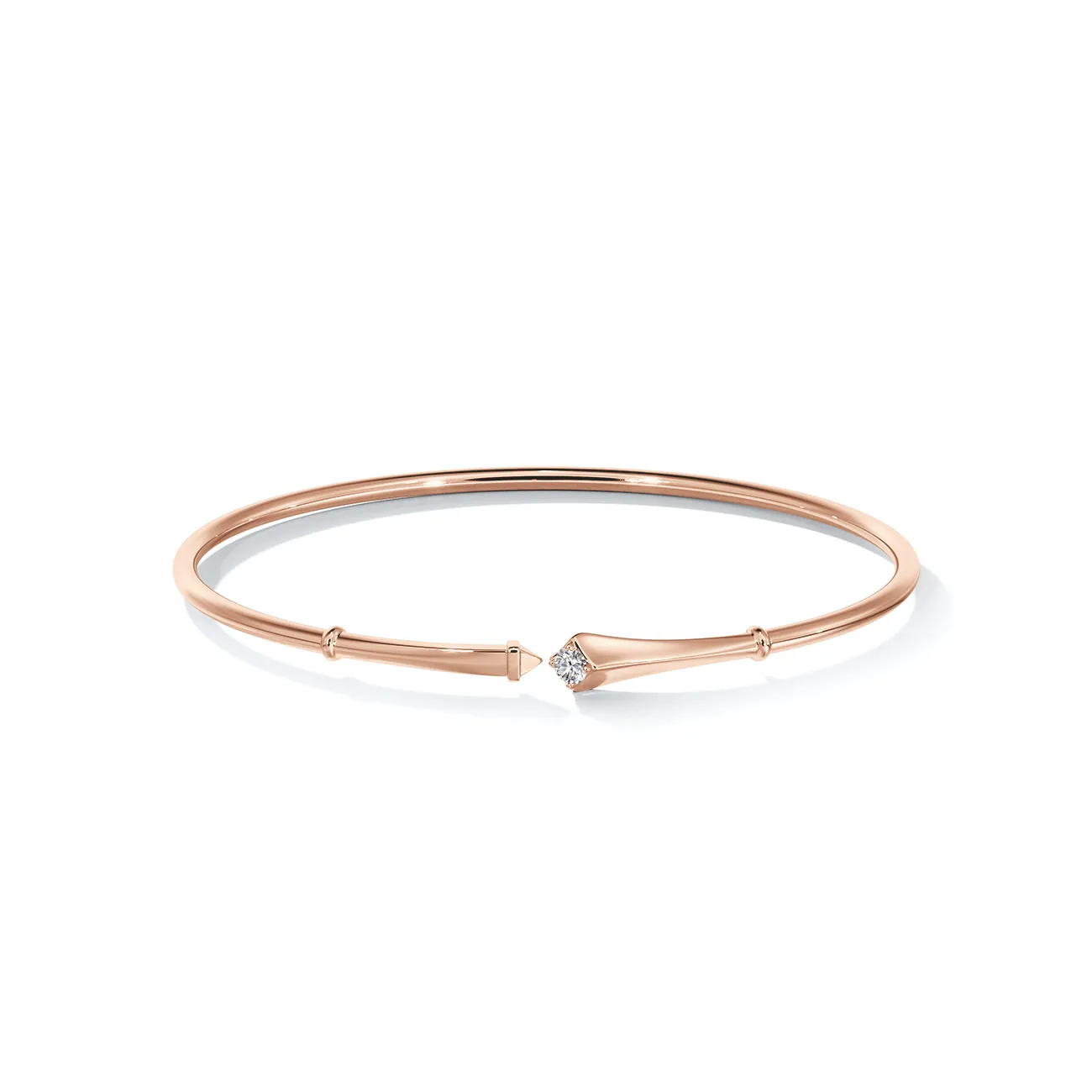 Forevermark Avaanti™ Flexi Closed Diamond Bangle in 18K Rose Gold With Diamond - DeGem Malaysia