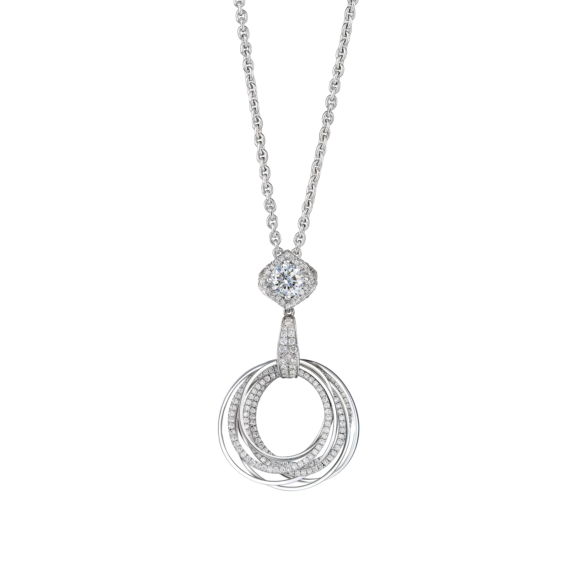 Forevermark Revel Convertible Necklace Featuring Modern Silhouettes and Playful Mechanisms - DeGem Malaysia