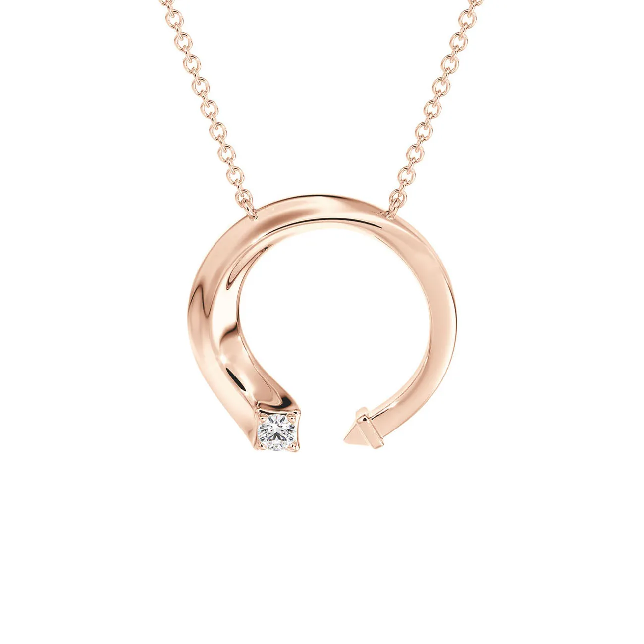 Forevermark Avaanti Grand Diamond Pendant In 18K White Gold And 1 De Beers Forevermark Diamond - DeGem Malaysia