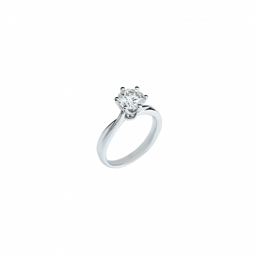 BrilliantC® solitaire diamond ring by DeGem