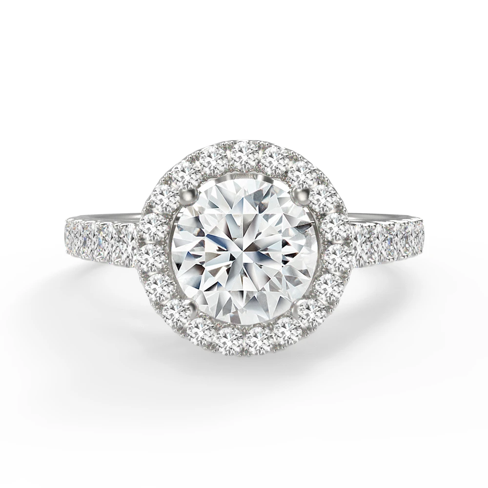 BrilliantC® halo diamond ring setting